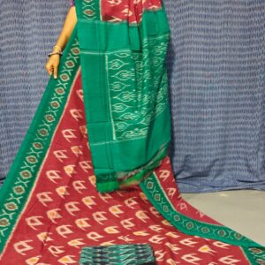 Pochampally Double Ikkat Mercerized Cotton Sarees -PRSM29081