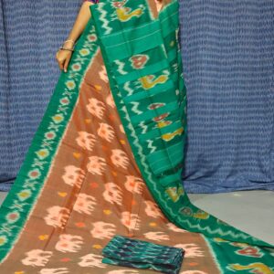 Pochampally Double Ikkat Mercerized Cotton Sarees -PRSM29082