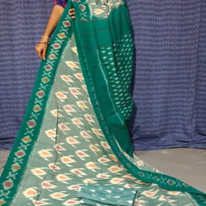 Pochampally Double Ikkat Mercerized Cotton Sarees -PRSM29084