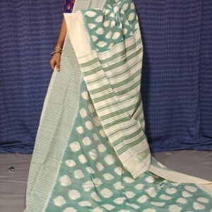 Pochampally Double Ikkat Mercerized Cotton Sarees -PRSM29086