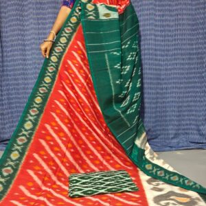 Pochampally Double Ikkat Mercerized Cotton Sarees -PRSM29087