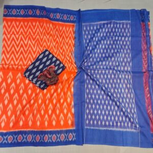 Pochampally Double Ikkat Mercerized Cotton Sarees -PRSM29009