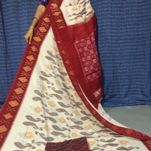 Pochampally Double Ikkat Mercerized Cotton Sarees -PRSM29091