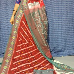 Pochampally Double Ikkat Mercerized Cotton Sarees -PRSM29093