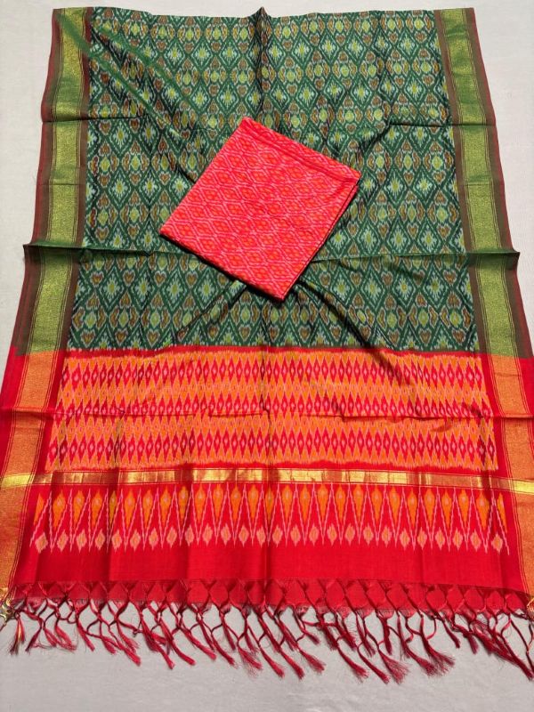 Pochampally Ikkat Sico Silk Suits, Pochampally Silk Cotton dress materials, Handloom Salwar suits