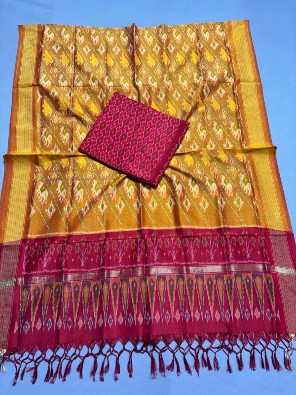 Pochampally Ikkat Sico Silk Suits, Pochampally Silk Cotton dress materials, Handloom Salwar suits