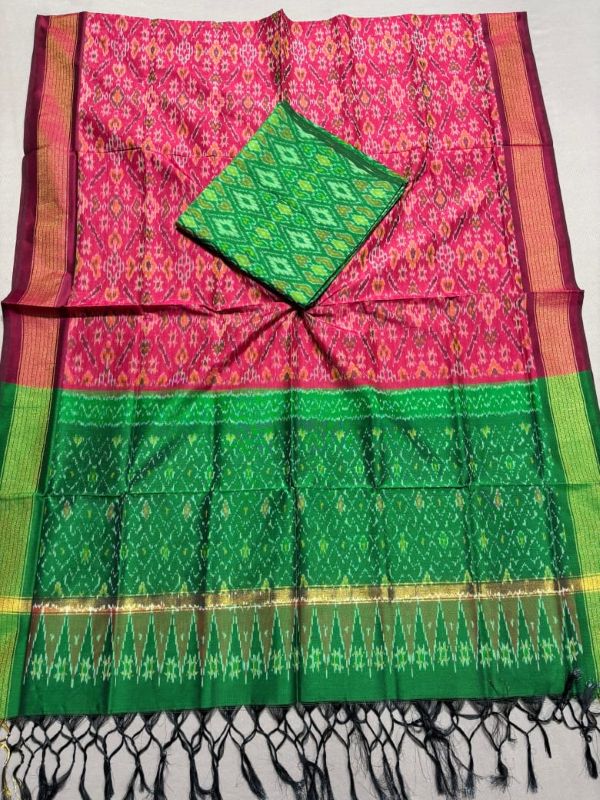 Pochampally Ikkat Sico Silk Suits, Pochampally Silk Cotton dress materials, Handloom Salwar suits