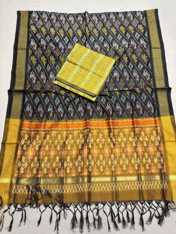 Pochampally Ikkat Sico Silk Suits, Pochampally Silk Cotton dress materials, Handloom Salwar suits