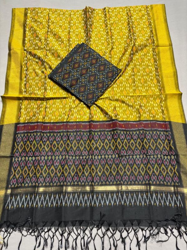 Pochampally Ikkat Sico Silk Suits, Pochampally Silk Cotton dress materials, Handloom Salwar suits