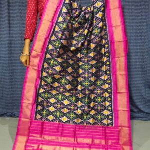Pochampally Ikkat silk dupattas, ikkat handloom silk dupatta, ikkat pattu chuni, Pochampally Dupattas