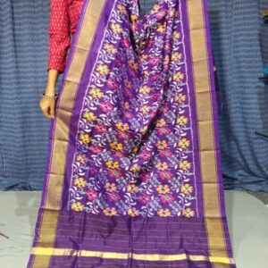 Pochampally Ikkat silk dupattas, ikkat handloom silk dupatta, ikkat pattu chuni, Pochampally Dupattas