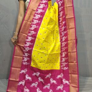 Pochampally Ikkat silk dupattas, ikkat handloom silk dupatta, ikkat pattu chuni, Pochampally Dupattas