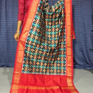 Pochampally Ikkat silk dupattas, ikkat handloom silk dupatta, ikkat pattu chuni, Pochampally Dupattas