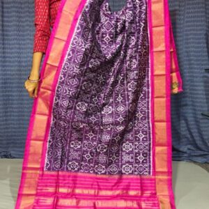 Pochampally Ikkat silk dupattas, ikkat handloom silk dupatta, ikkat pattu chuni, Pochampally Dupattas