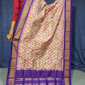 Pochampally Ikkat silk dupattas, ikkat handloom silk dupatta, ikkat pattu chuni, Pochampally Dupattas