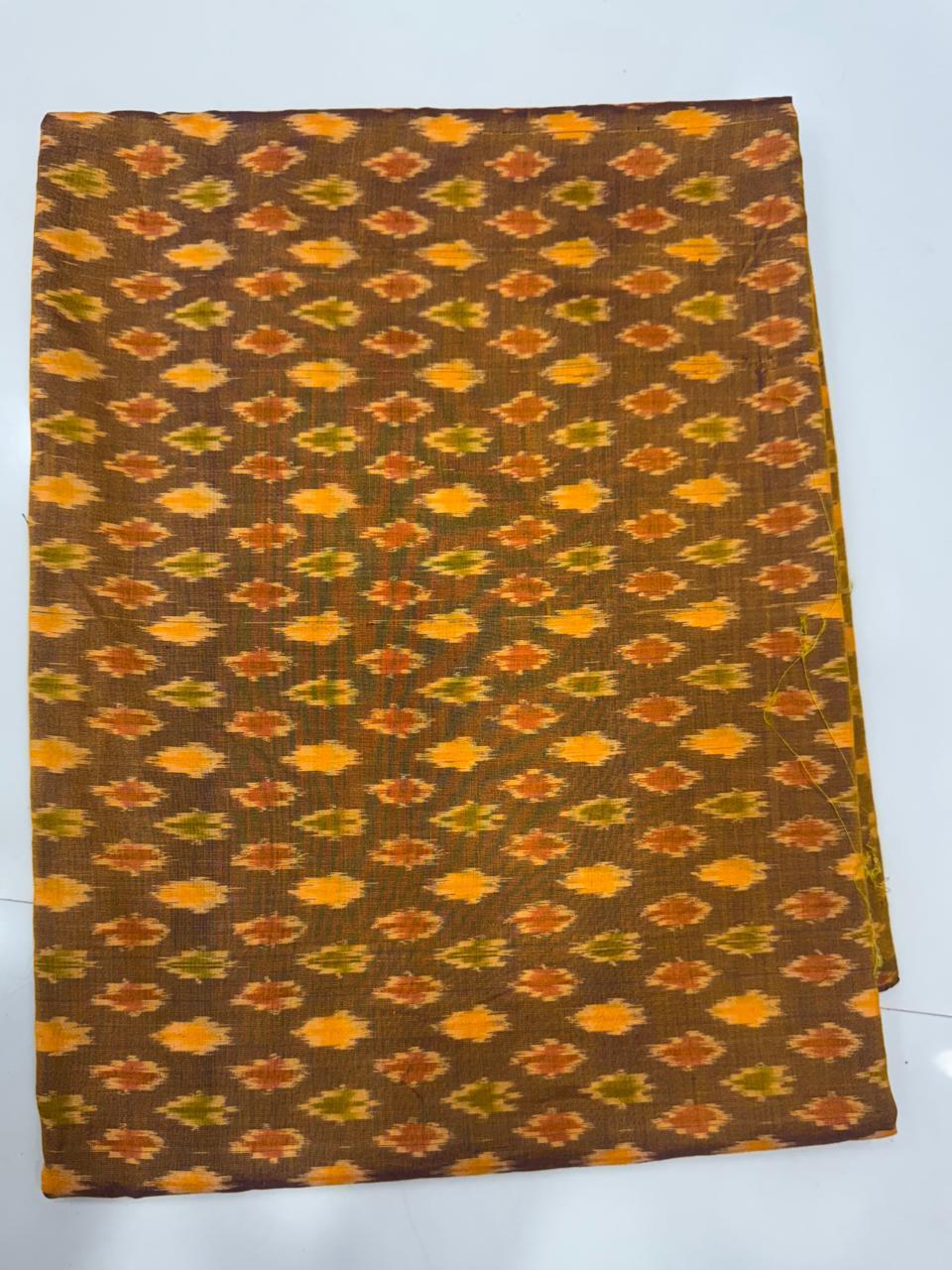 Ikkat Pochampally Lehengas - Handloom Silk Lehenga with blouse Unstitched - SRL750013