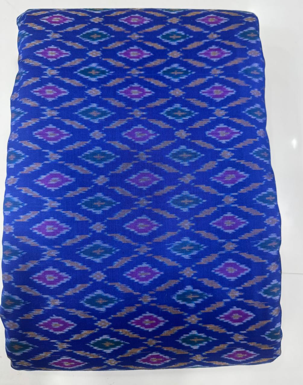 Ikkat Pochampally Lehengas - Handloom Silk Lehenga with blouse Unstitched - SRL750028