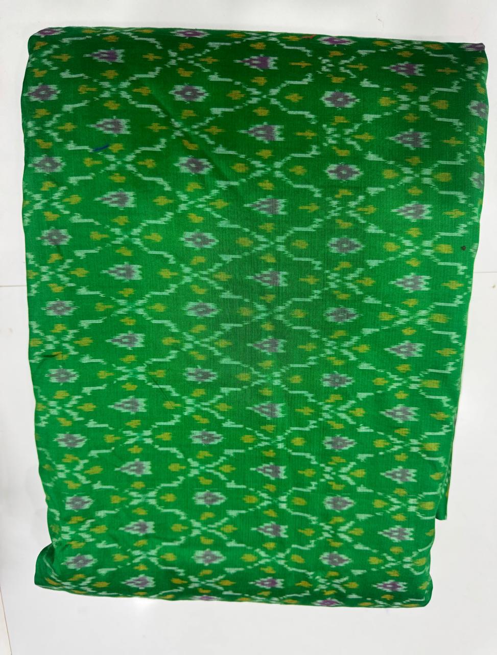 Ikkat Pochampally Lehengas - Handloom Silk Lehenga with blouse Unstitched - SRL750034