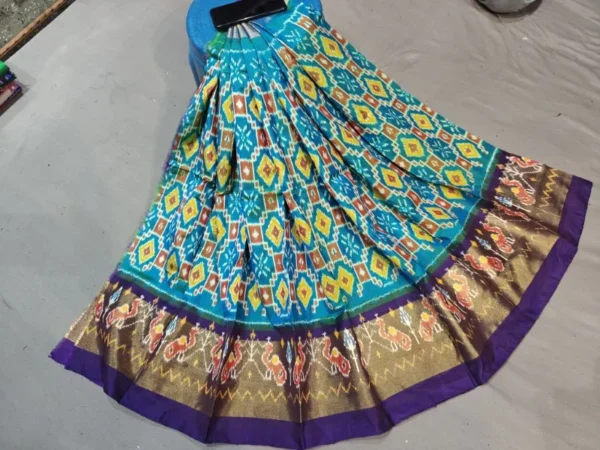 Pochampally Silk Lehenga MEDUIM SIZE with blouse -PRS45001