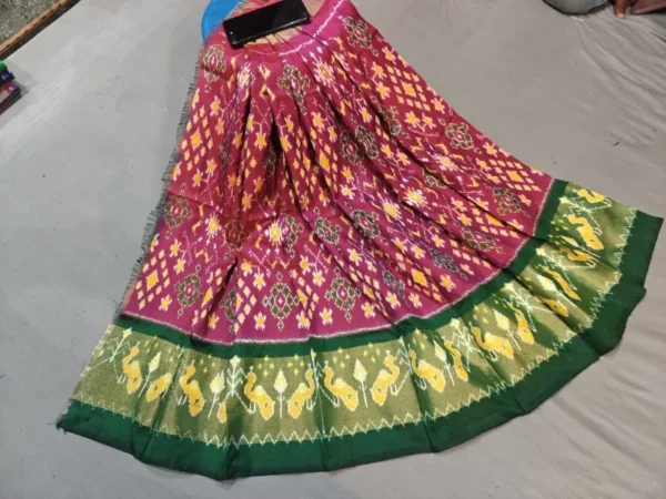 Pochampally Silk Lehenga MEDUIM SIZE with blouse -PRS450010