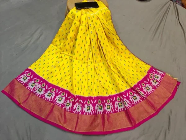 Pochampally Silk Lehenga MEDUIM SIZE with blouse -PRS450011