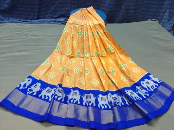 Pochampally Silk Lehenga MEDUIM SIZE with blouse -PRS450012