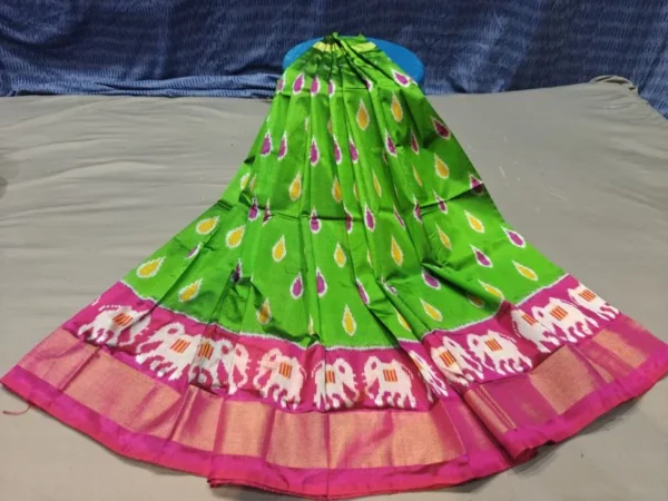 Pochampally Silk Lehenga MEDUIM SIZE with blouse -PRS450013