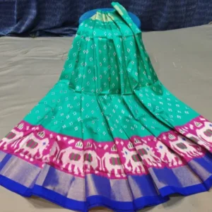 Pochampally Silk Lehenga MEDUIM SIZE with blouse -PRS450014