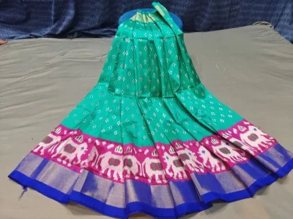 Pochampally Silk Lehenga MEDUIM SIZE with blouse -PRS450014
