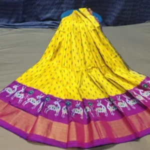 Pochampally Silk Lehenga MEDUIM SIZE with blouse -PRS450015