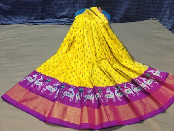 Pochampally Silk Lehenga MEDUIM SIZE with blouse -PRS450015