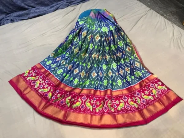 Pochampally Silk Lehenga MEDUIM SIZE with blouse -PRS450016