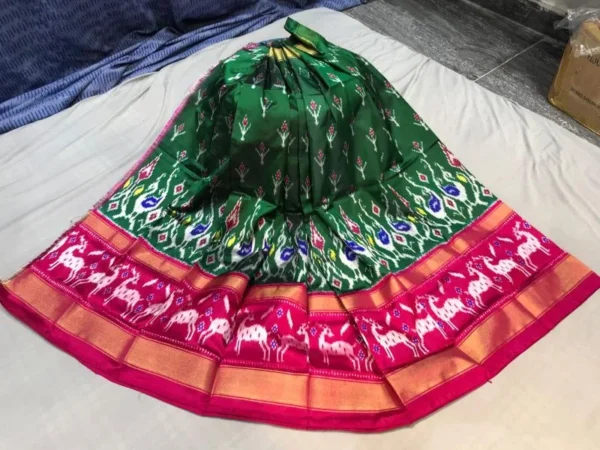 Pochampally Silk Lehenga MEDUIM SIZE with blouse -PRS450017