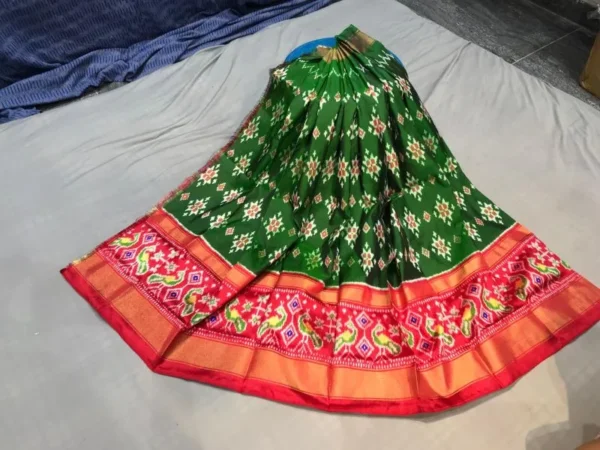 Pochampally Silk Lehenga MEDUIM SIZE with blouse -PRS450018