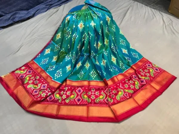 Pochampally Silk Lehenga MEDUIM SIZE with blouse -PRS450019