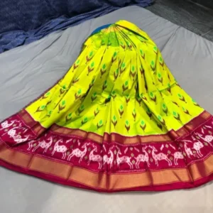 Pochampally Silk Lehenga MEDUIM SIZE with blouse -PRS450021