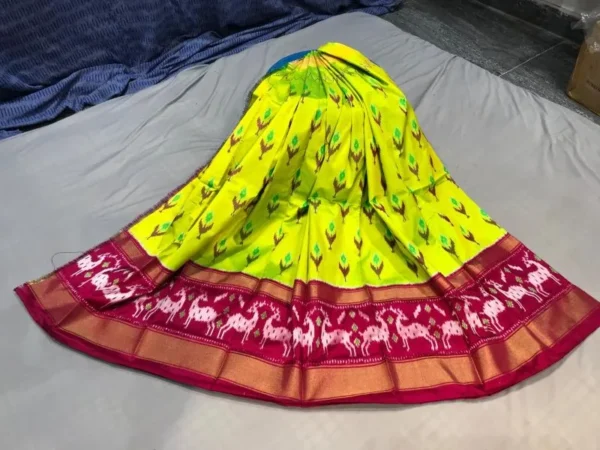 Pochampally Silk Lehenga MEDUIM SIZE with blouse -PRS450021
