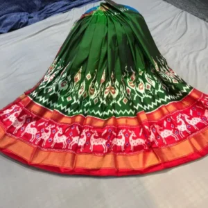 Pochampally Silk Lehenga MEDUIM SIZE with blouse -PRS450022