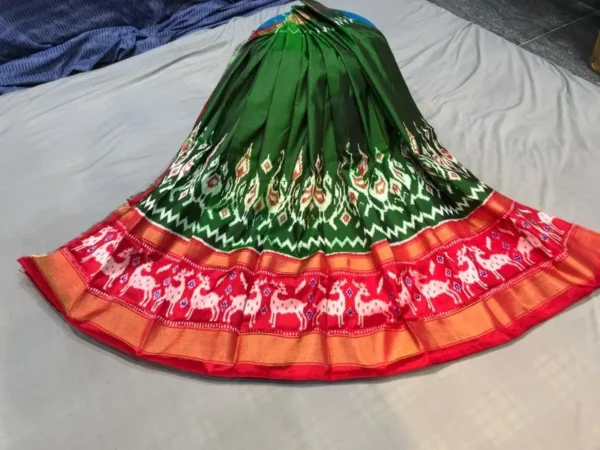 Pochampally Silk Lehenga MEDUIM SIZE with blouse -PRS450022
