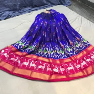 Pochampally Silk Lehenga MEDUIM SIZE with blouse -PRS450024