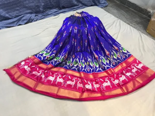 Pochampally Silk Lehenga MEDUIM SIZE with blouse -PRS450024
