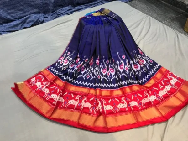 Pochampally Silk Lehenga MEDUIM SIZE with blouse -PRS450025