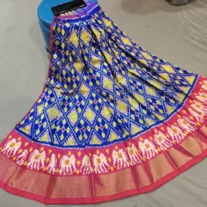 Pochampally Silk Lehenga MEDUIM SIZE with blouse -PRS45003
