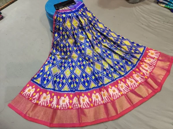 Pochampally Silk Lehenga MEDUIM SIZE with blouse -PRS45003