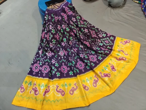 Pochampally Silk Lehenga MEDUIM SIZE with blouse -PRS45006