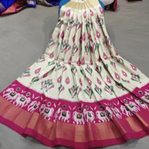 Pochampally Silk Lehenga MEDUIM SIZE with blouse -PRS45008