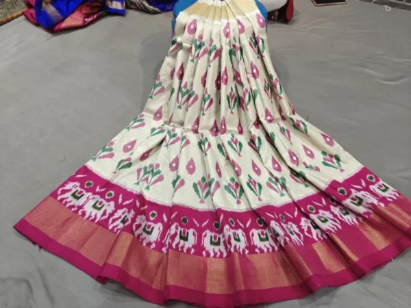 Pochampally Silk Lehenga MEDUIM SIZE with blouse -PRS45008