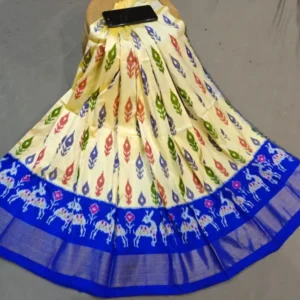 Pochampally Silk Lehenga MEDUIM SIZE with blouse -PRS45009
