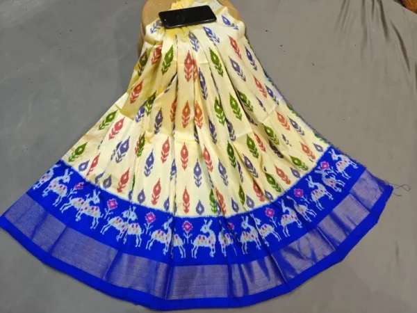 Pochampally Silk Lehenga MEDUIM SIZE with blouse -PRS45009