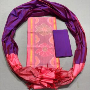 Ikkat Pochampally Handloom Silk Mix Ethnic Dress Material -SSMD0019